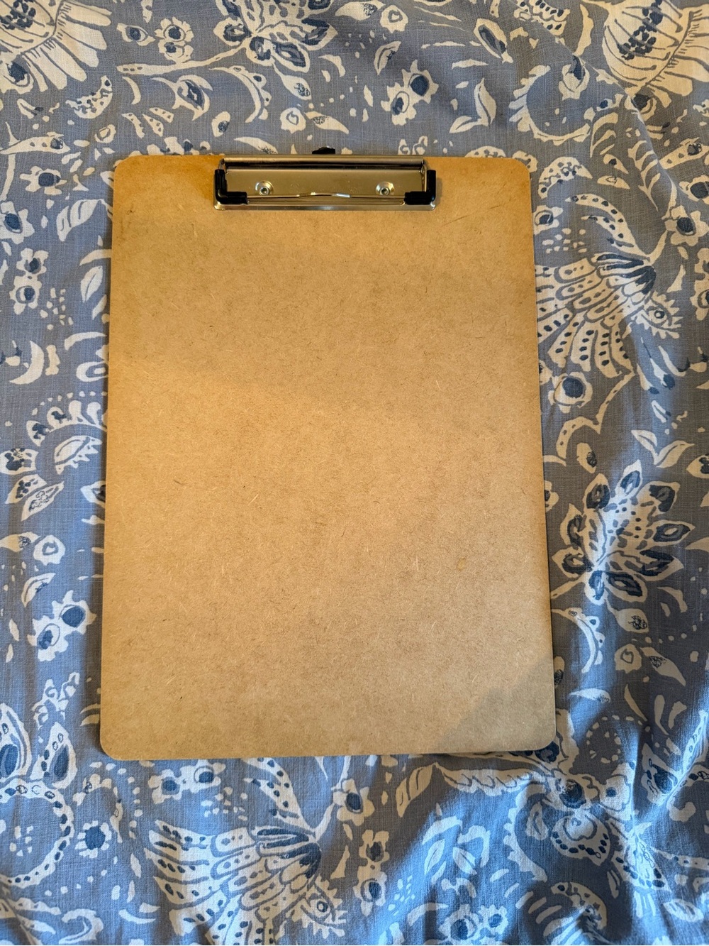 Brown Clipboard Board with Metal Clip